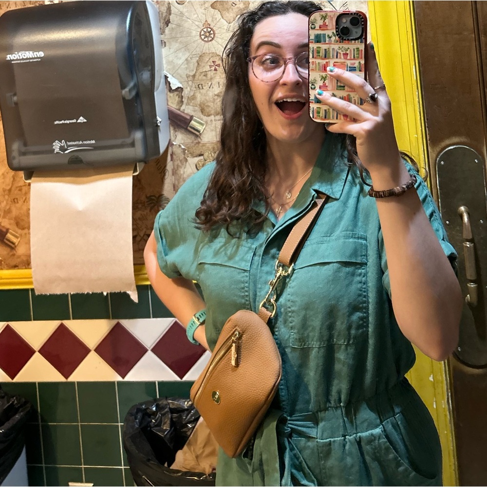 Brown Leather Crossbody Bag - Picture 9 of 9